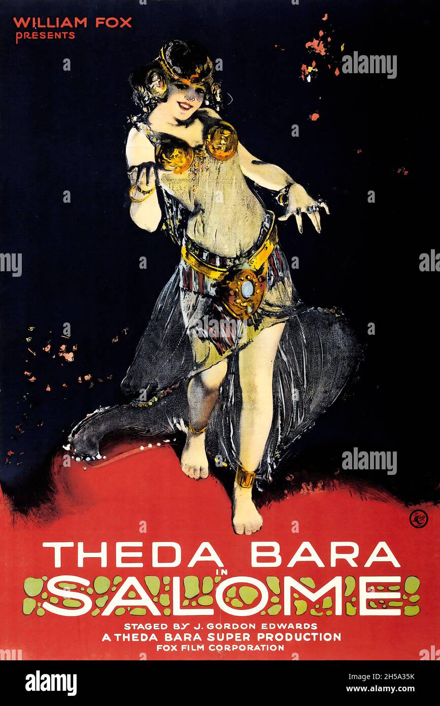 Vintage movie poster: 'Salome' (1918), lost movie with Theda Bara Stock Photo