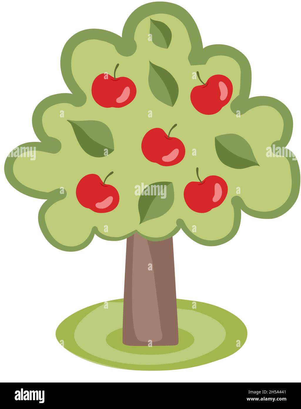 Funny apple tree Stock Photo - Alamy