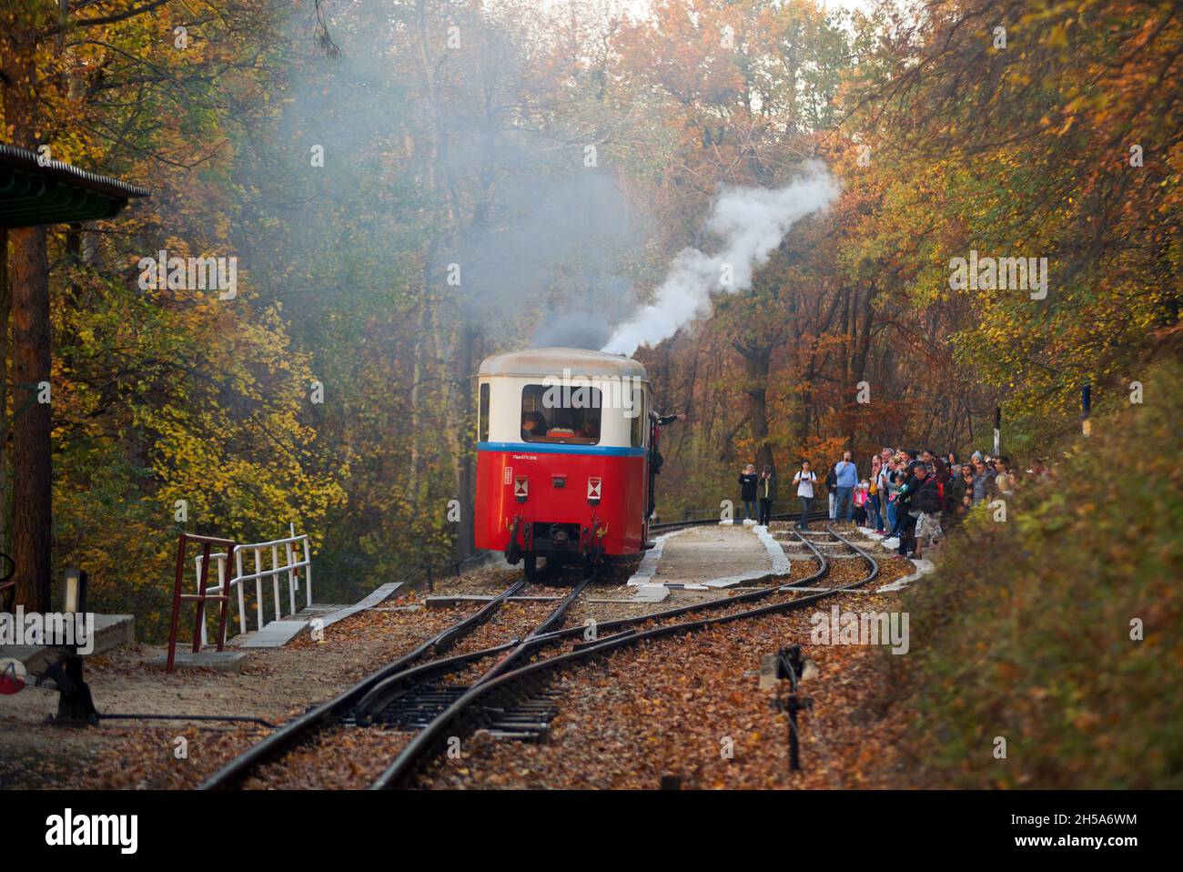 Budapest Children's Railway (Gyermekvasút) Stock Photo