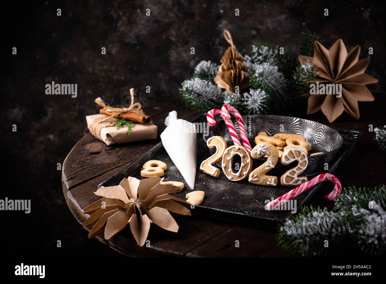 Christmas Desserts 2022 Christmas And New Year Cookies 2022 Stock Photo - Alamy