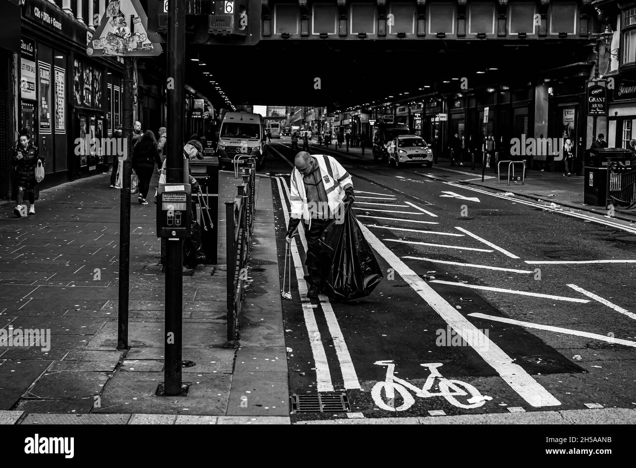 Glasgow Litter Black and White Stock Photos & Images Alamy