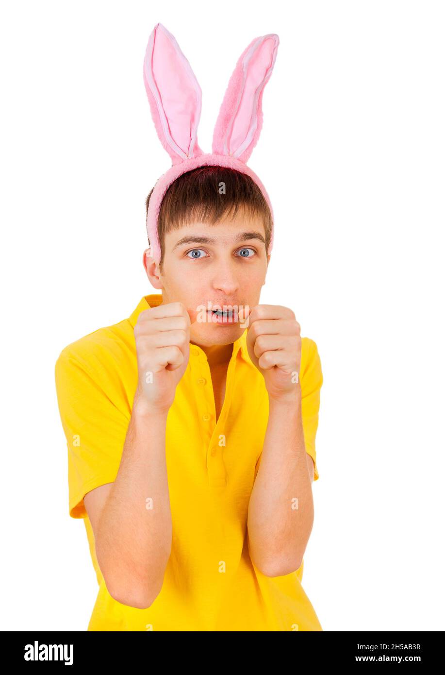 Man with bunny ears hi-res stock photography and images - Alamy