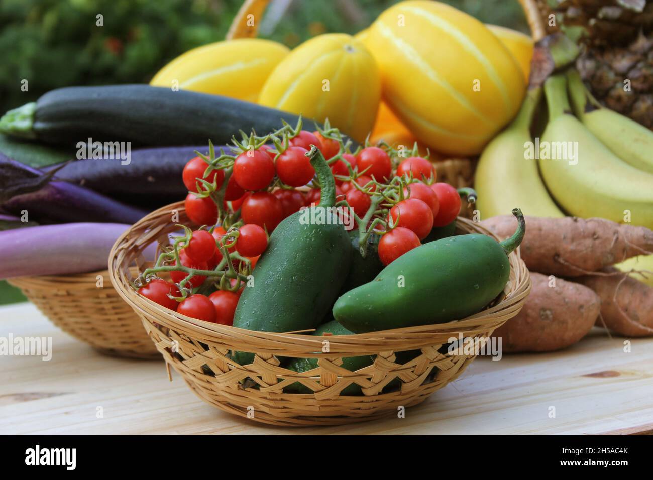Summer Vegetable Harvest Ginkaku Korean Melons with Pineapple