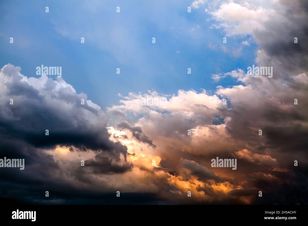 Dramatic Cloudscape Background with Blue Sky Stock Photo - Alamy