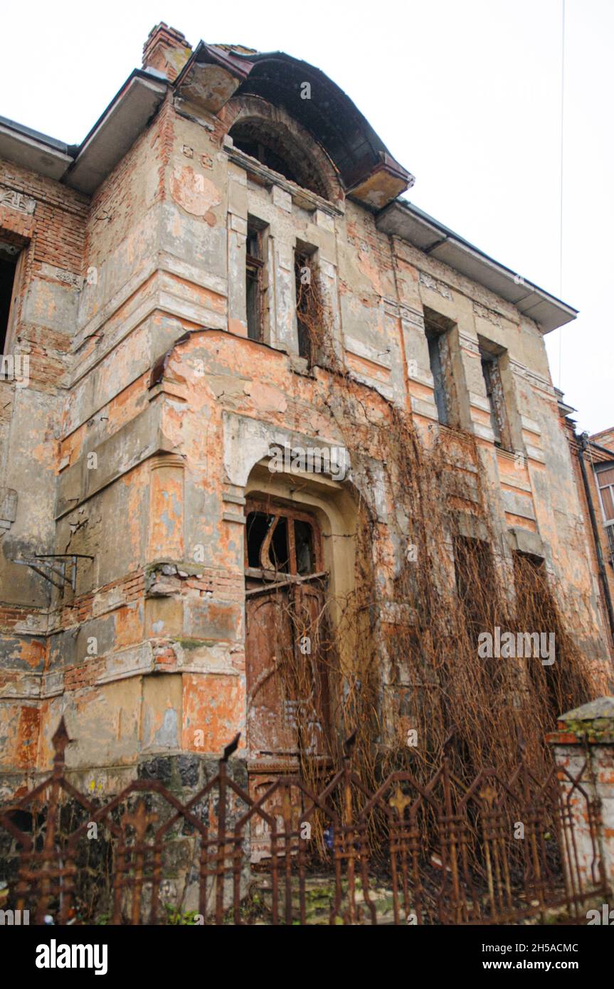 an old abandoned mansion in vinnytska region ukraine Stock Photo