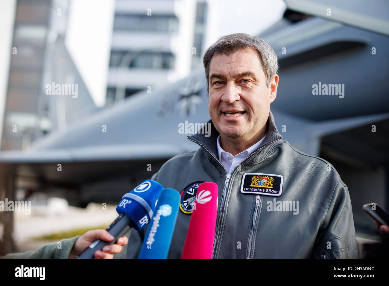 Manching Germany 08th Nov 2021 Markus S der CSU Party Leader And manching-germany-08th-nov-2021-markus-s-der-csu-party-leader-and