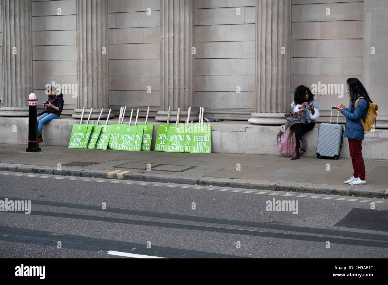 Central London 06.11.2021. Demonstration demanding action on the climate crisis. Stock Photo