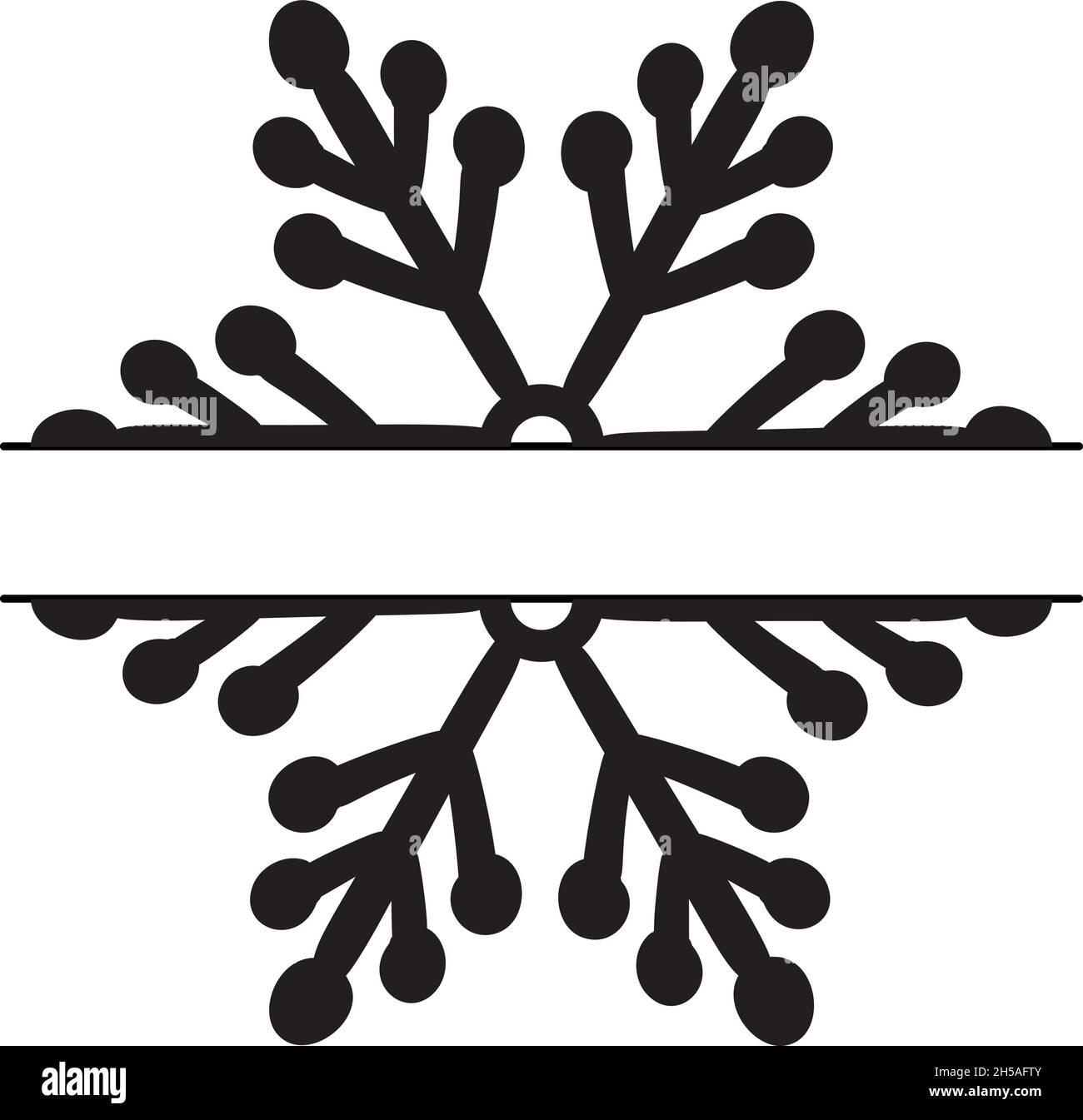 Split snowflake Stock Vector Images - Alamy