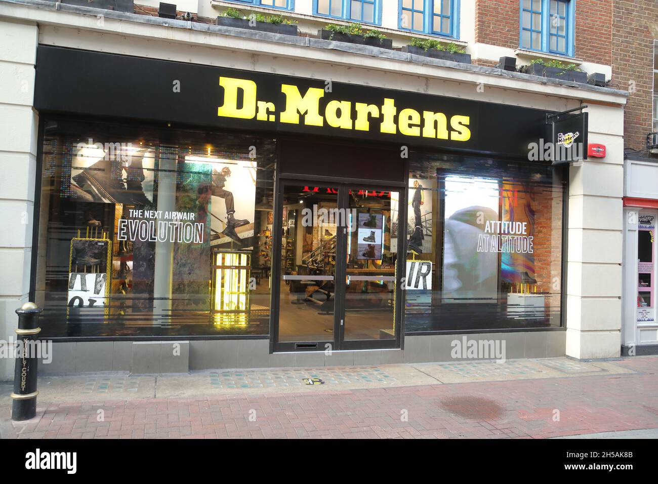 Dr Martens shoe shop in Carnaby Street, London, UK Stock Photo
