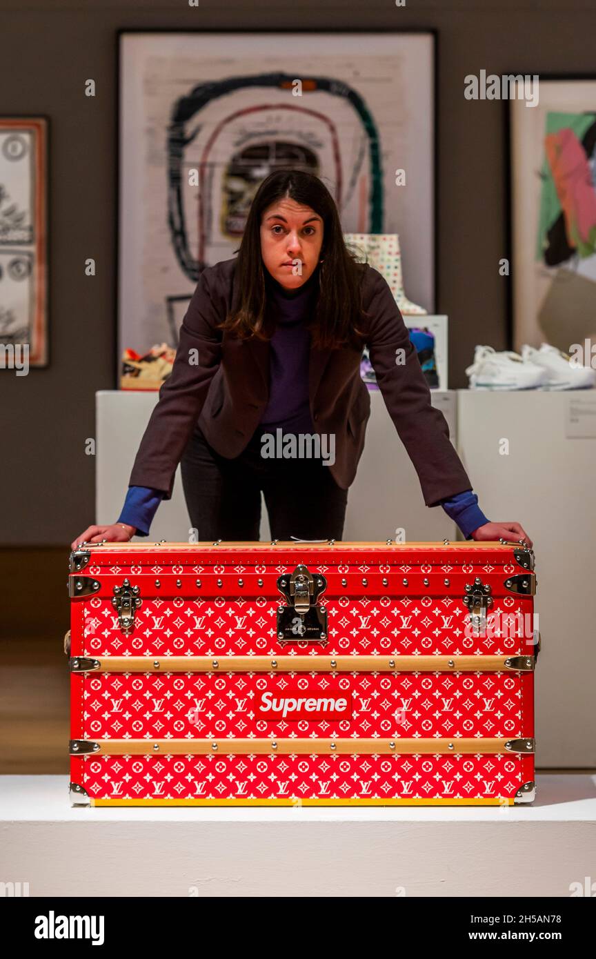 London, UK. 8th Nov, 2021. Louis Vuitton X Supreme Limited Edition