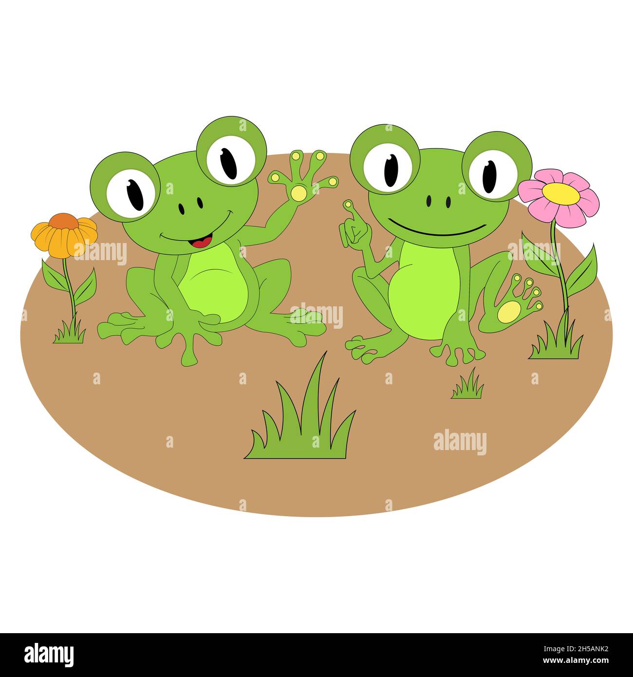 cute frog animal cartoon Stock Vector Image & Art - Alamy