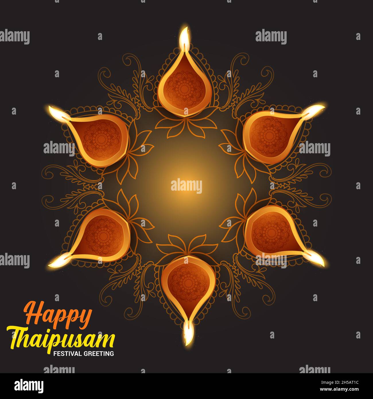 Thaipusam Card New Design 2022 Stock Photo