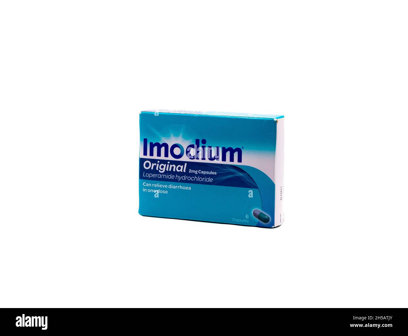 Norwich, Norfolk, UK – November 2021. A box of Immodium diarrhoea ...