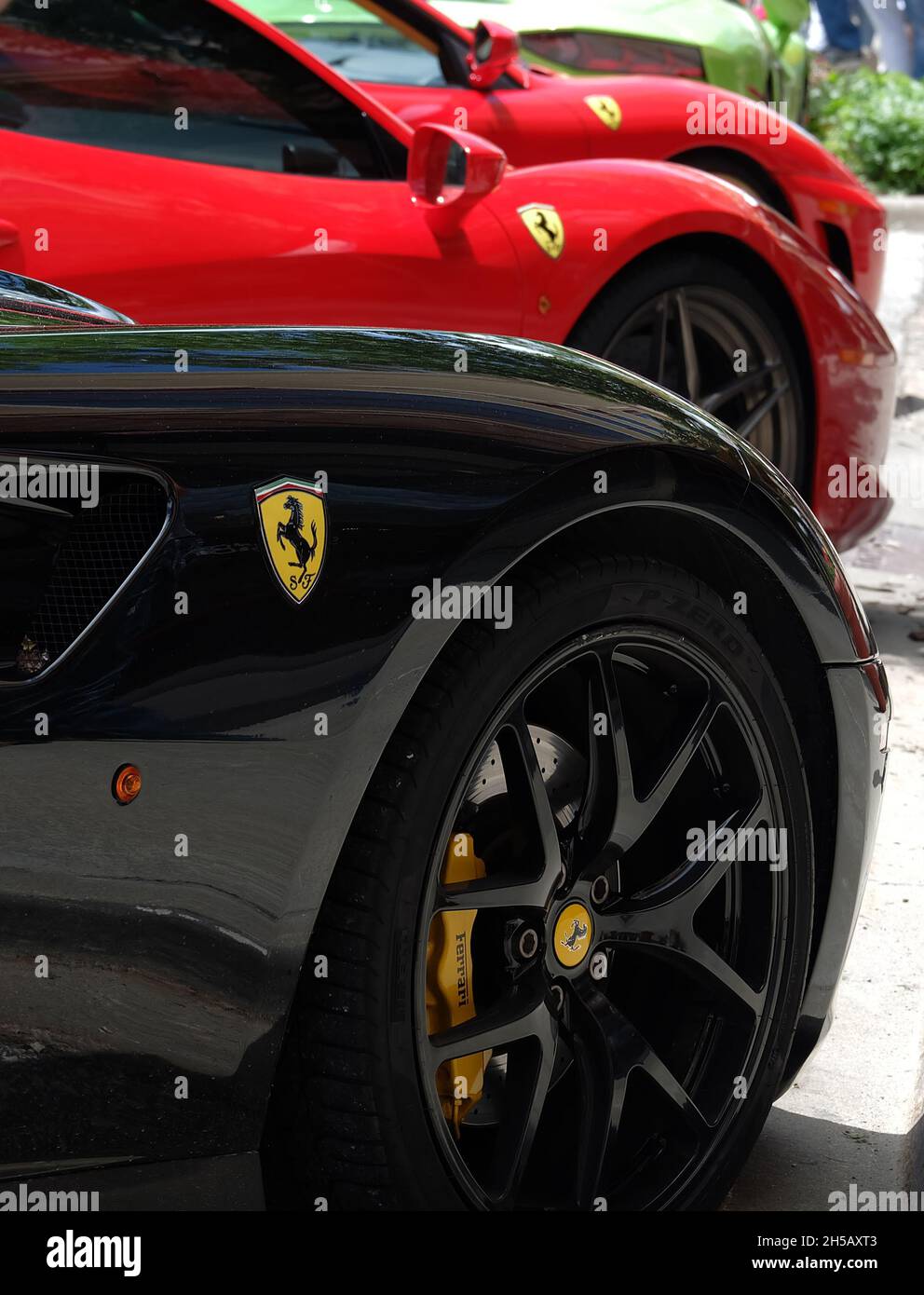 KANSAS CITY, UNITED STATES Oct 11, 2021 The Ferrari Sports cars at
