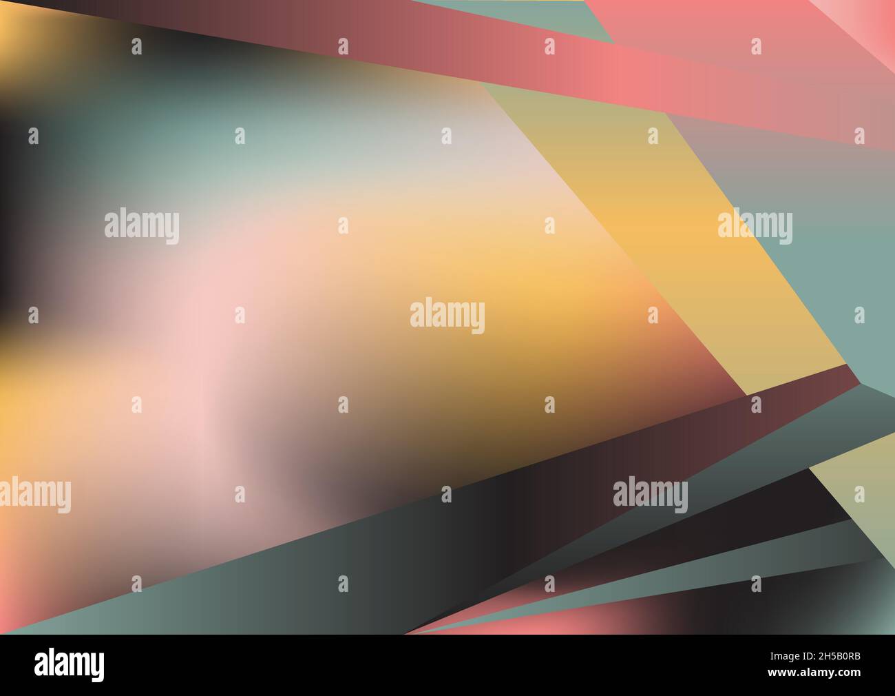 Abstract blur fluid shape, polygonal triangle line geometric pattern trendy background.Retro gradient texture graphic design vector Template Copy spac Stock Vector