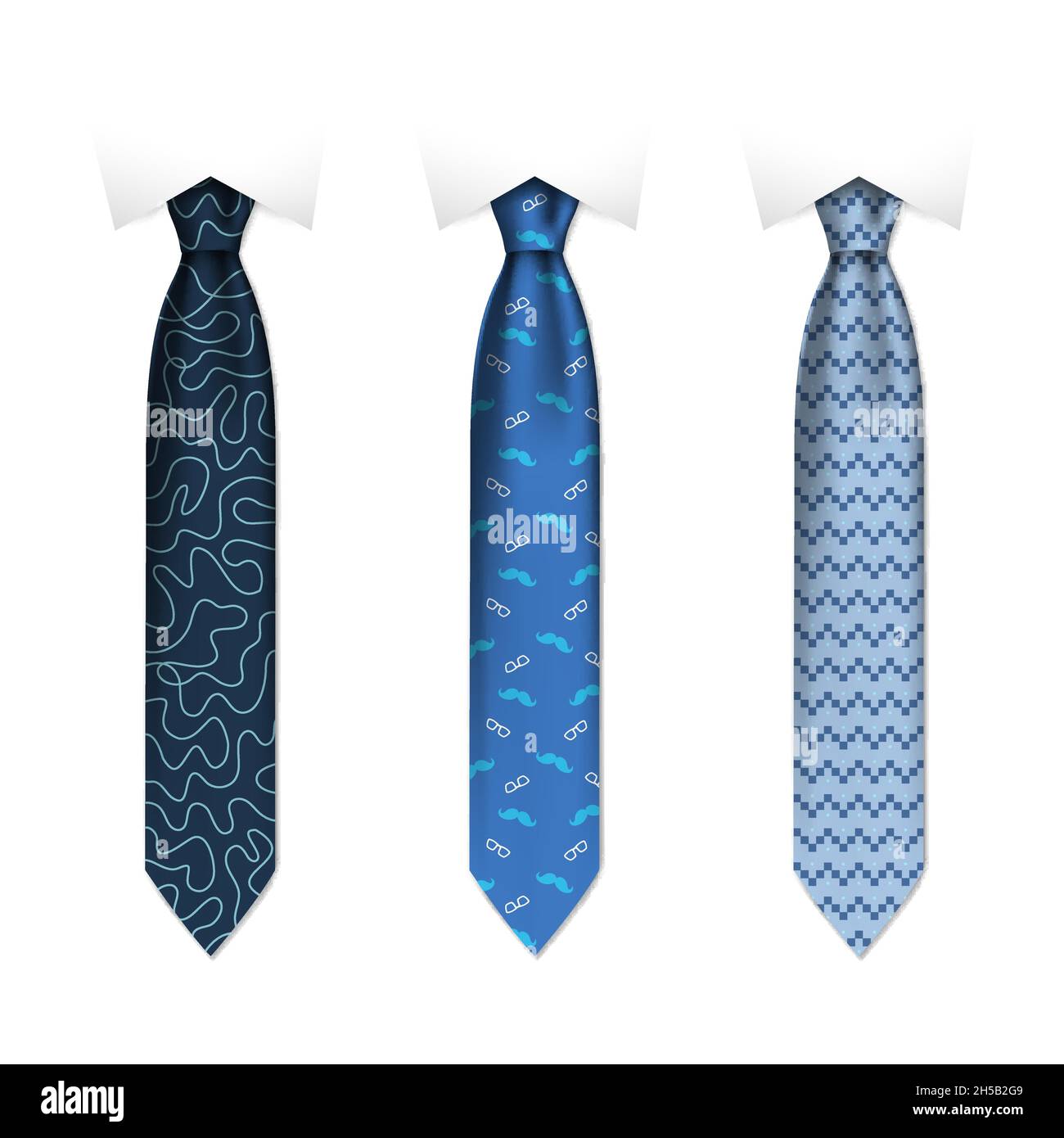 Men with ties Cut Out Stock Images & Pictures - Alamy