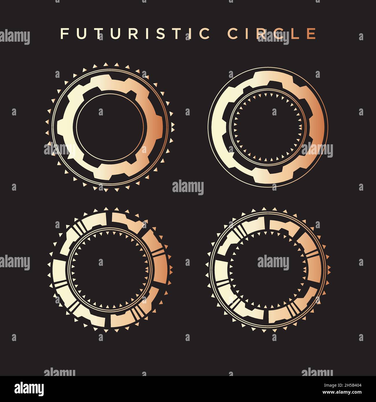 Circle Element Abstrack Background Stock Vector