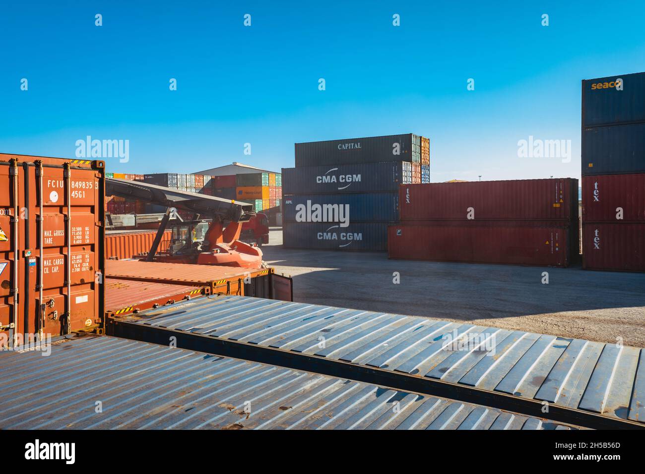 Cargo ship at gijon hi-res stock photography and images - Alamy