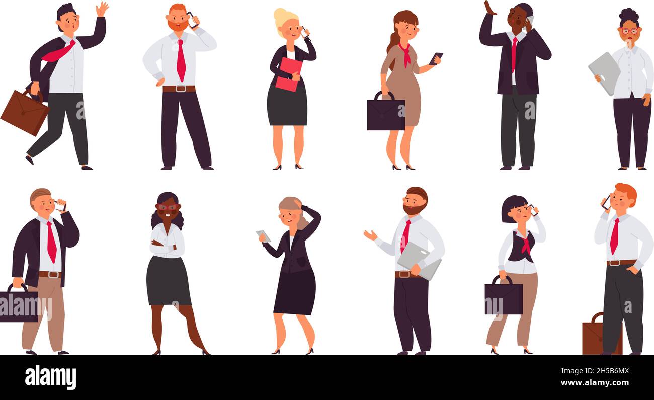 Office workers team. Man talk phone, enjoy company employee. Cartoon smiling angry business people, students teachers decent vector characters Stock Vector Image & Art - Alamy Office workers team. Man talk phone, enjoy company employee. Cartoon smiling angry business people, students teachers decent vector characters Stock Vector Image & Art - Alamy