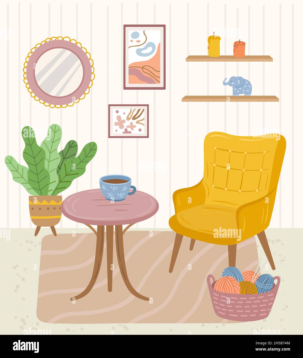 A closer look at Cozy Modern Scandinavian Penthouse Apartment Decor