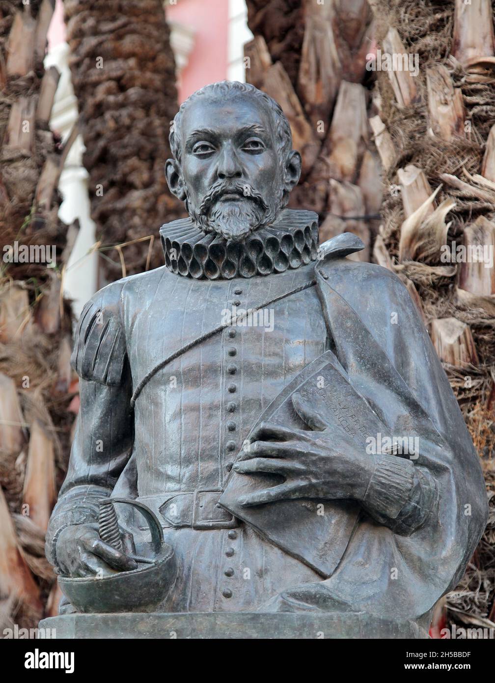 Miguel de Cervantes Saavedra (1547-1616) Spanish writer,one of the world's pre-eminent novelists.Known for his novel Don Quixote. Stock Photo