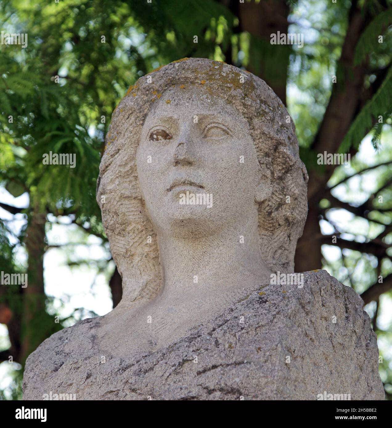Statue of Ofelia Nieto (full name;Maria Ofelia Erenia Nieto Iglesias. 1898 - 1931) Spanish opera and zarzuela singer. Stock Photo