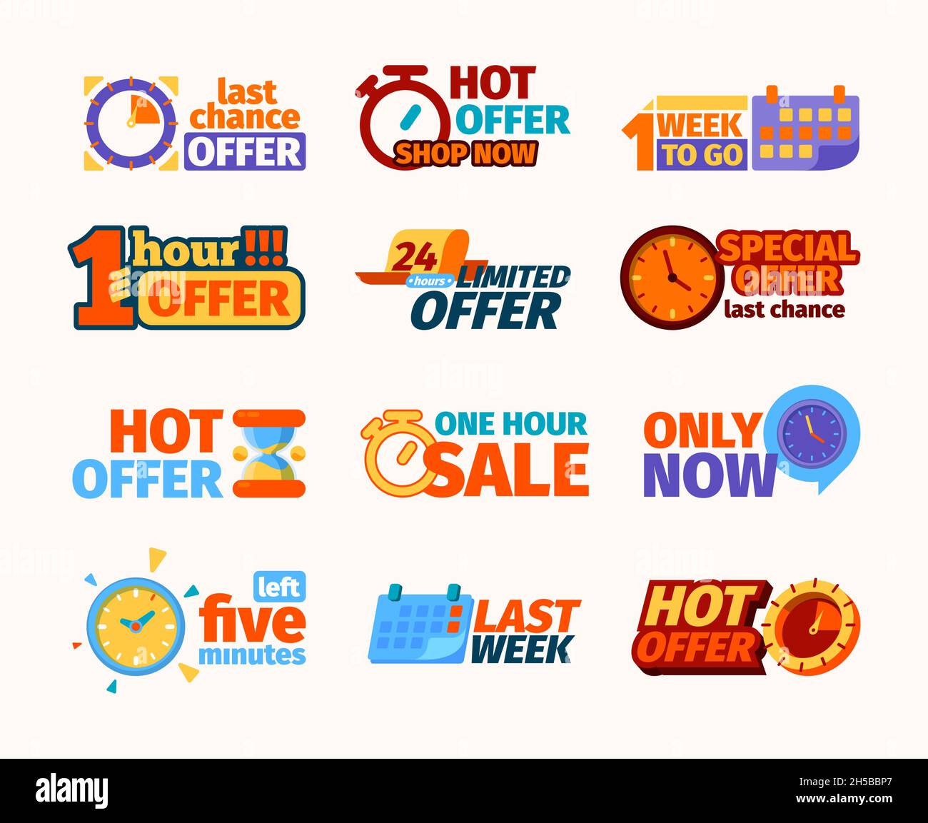 Last collection time Stock Vector Images Alamy