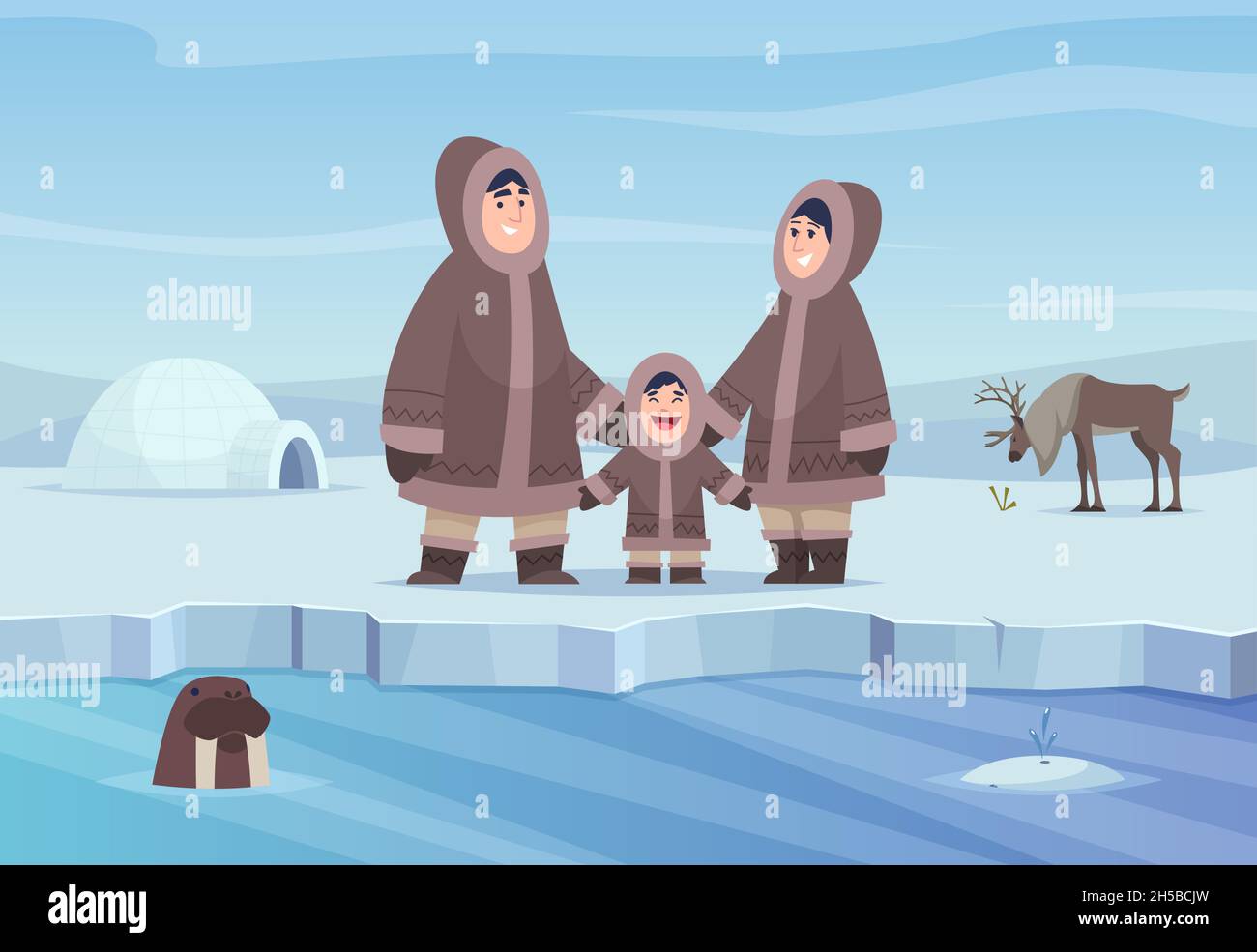 North pole background. Eskimo authentic people winter cold clothes happy characters exact vector cartoon landscape Stock Vector Image & Art - Alamy North pole background. Eskimo authentic people winter cold clothes happy characters exact vector cartoon landscape Stock Vector Image & Art - Alamy