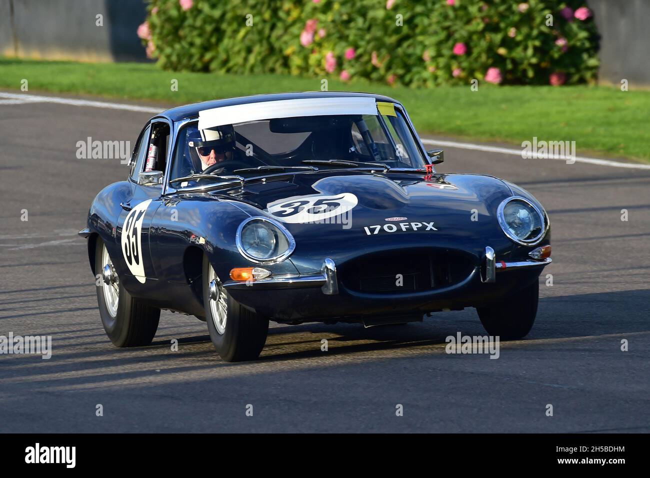 Andrew Hayden, Jaguar E-Type FHC, Moss Trophy, Closed cockpit prototypes and GT cars the tone of the RAC TT races that ran between 1958 and 1962, Good Stock Photo
