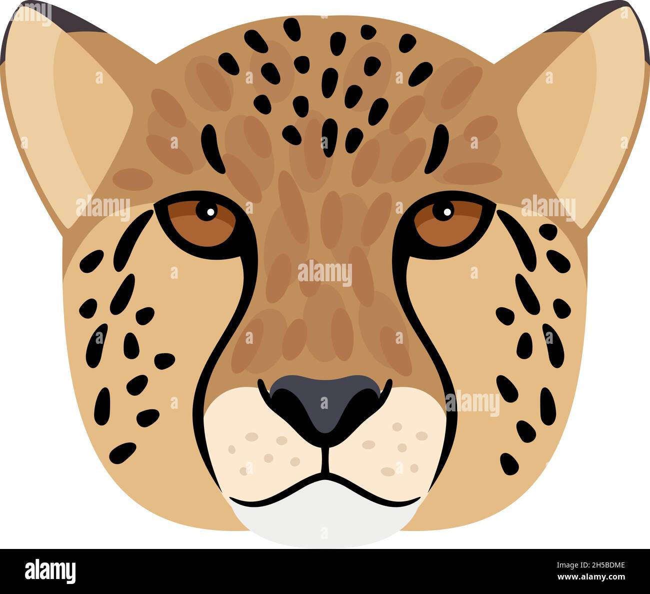 Cheetah head. Cartoon wild aggressive beast, symbol of hunting trophy, vector illustration of leopard face isolated on white background Stock Vector Image & Art - Alamy Cheetah head. Cartoon wild aggressive beast, symbol of hunting trophy, vector illustration of leopard face isolated on white background Stock Vector Image & Art - Alamy