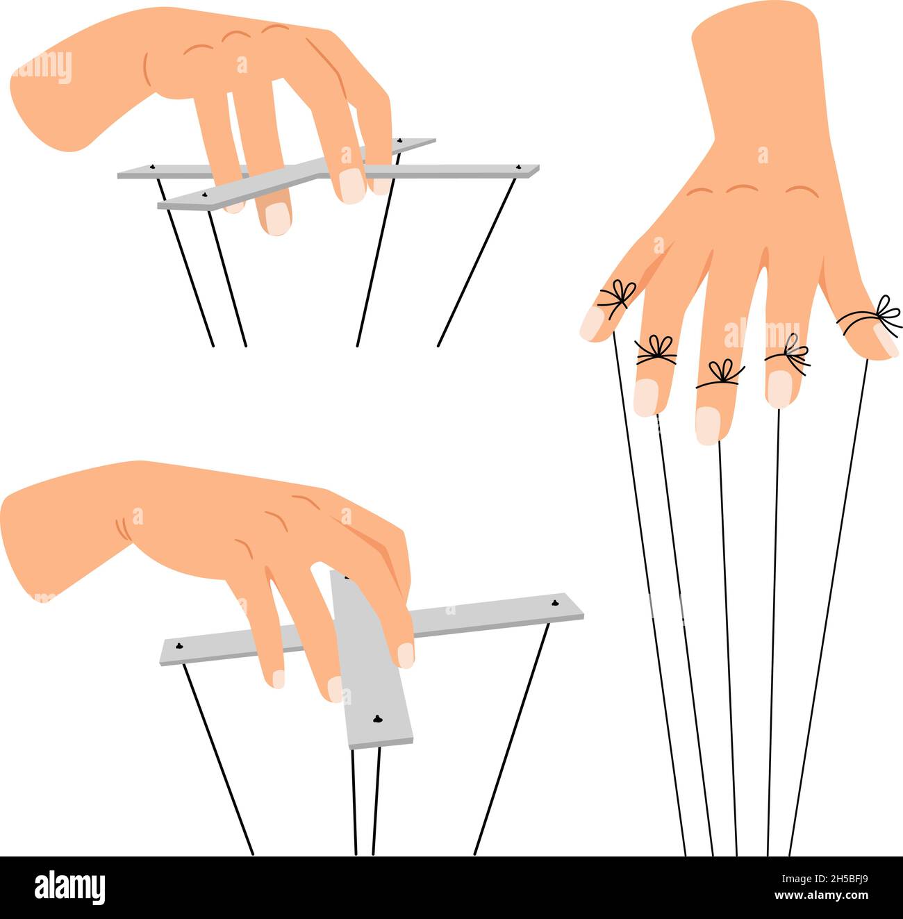 Puppet strings Cut Out Stock Images & Pictures - Alamy