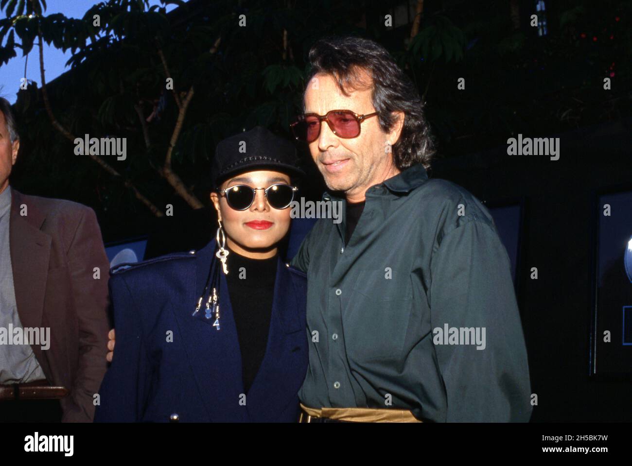 Jackson and Herb Alpert at the presentation of platinum records