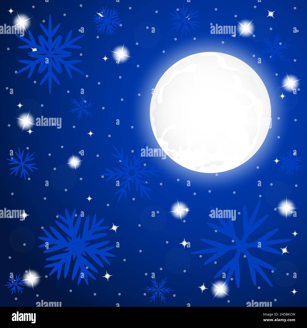 Large full moon and starry sky at night Stock Vector Image & Art - Alamy