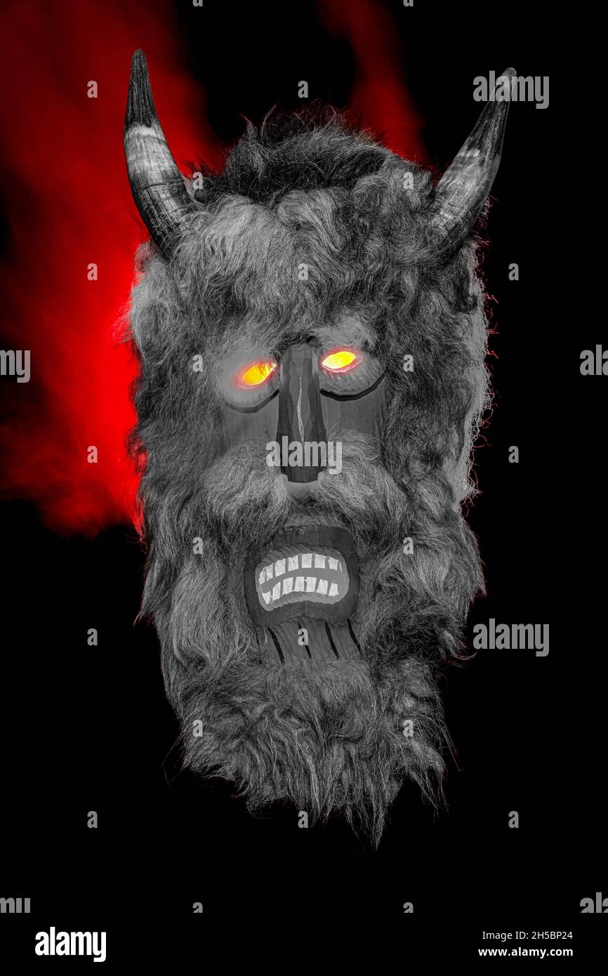 A devils mask vor carnival and halloween Stock Photo