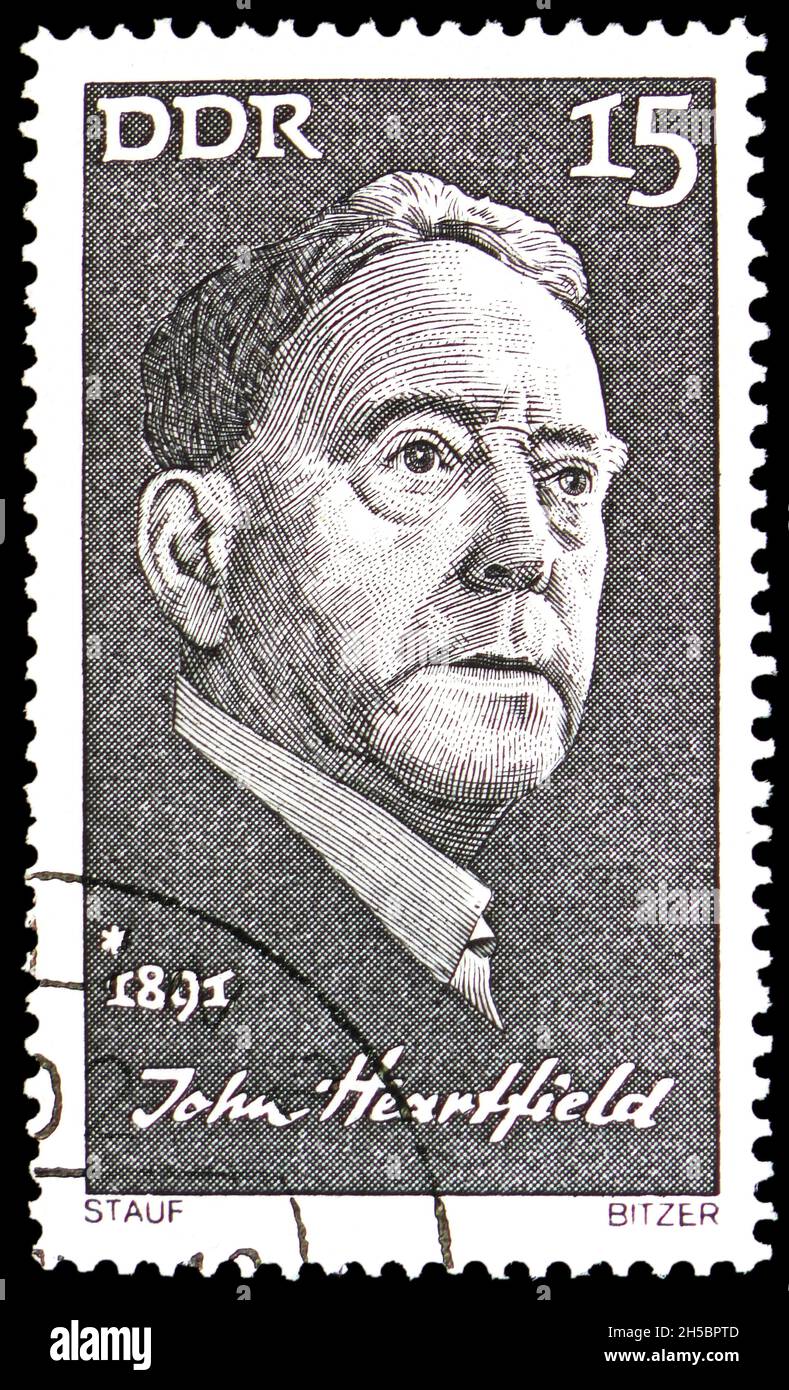 MOSCOW, RUSSIA OCTOBER 24, 2021 Postage stamp printed in Germany