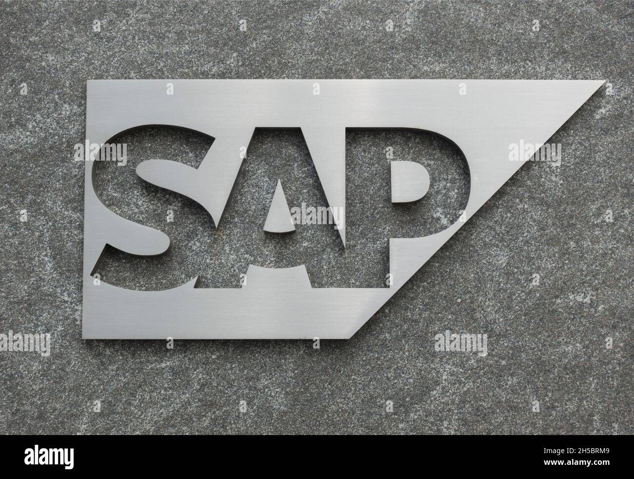 SAP America business sign in Hudson Yards Manhattan NYC Stock Photo Alamy