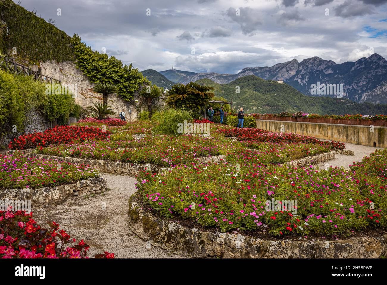 Villa Rufolo Gardens, Ravello, Italy Stock Photo
