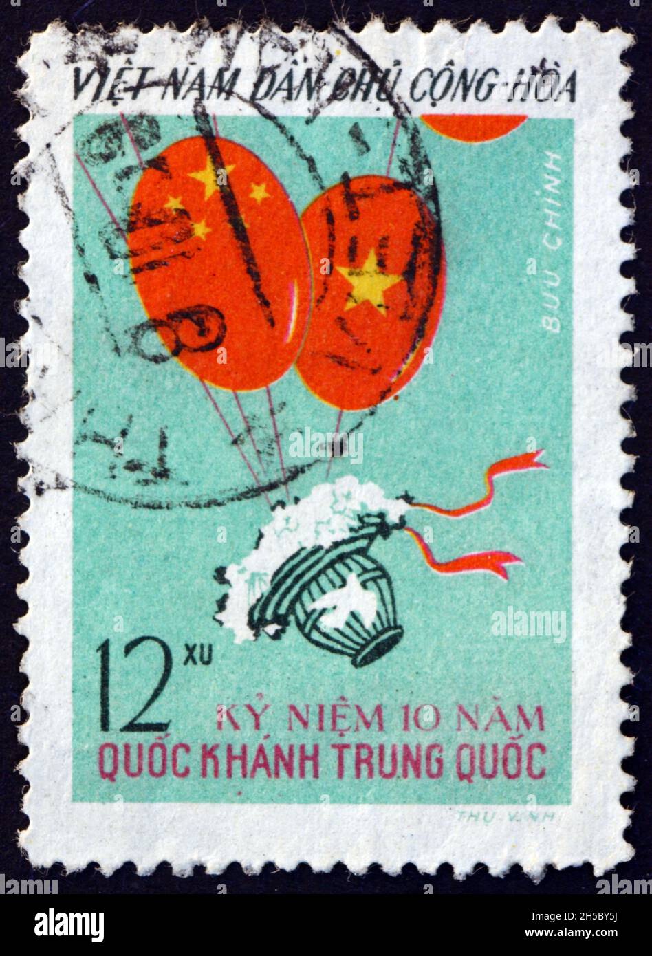 VIETNAM CIRCA 1959 a stamp printed in Vietnam dedicated to Peoples