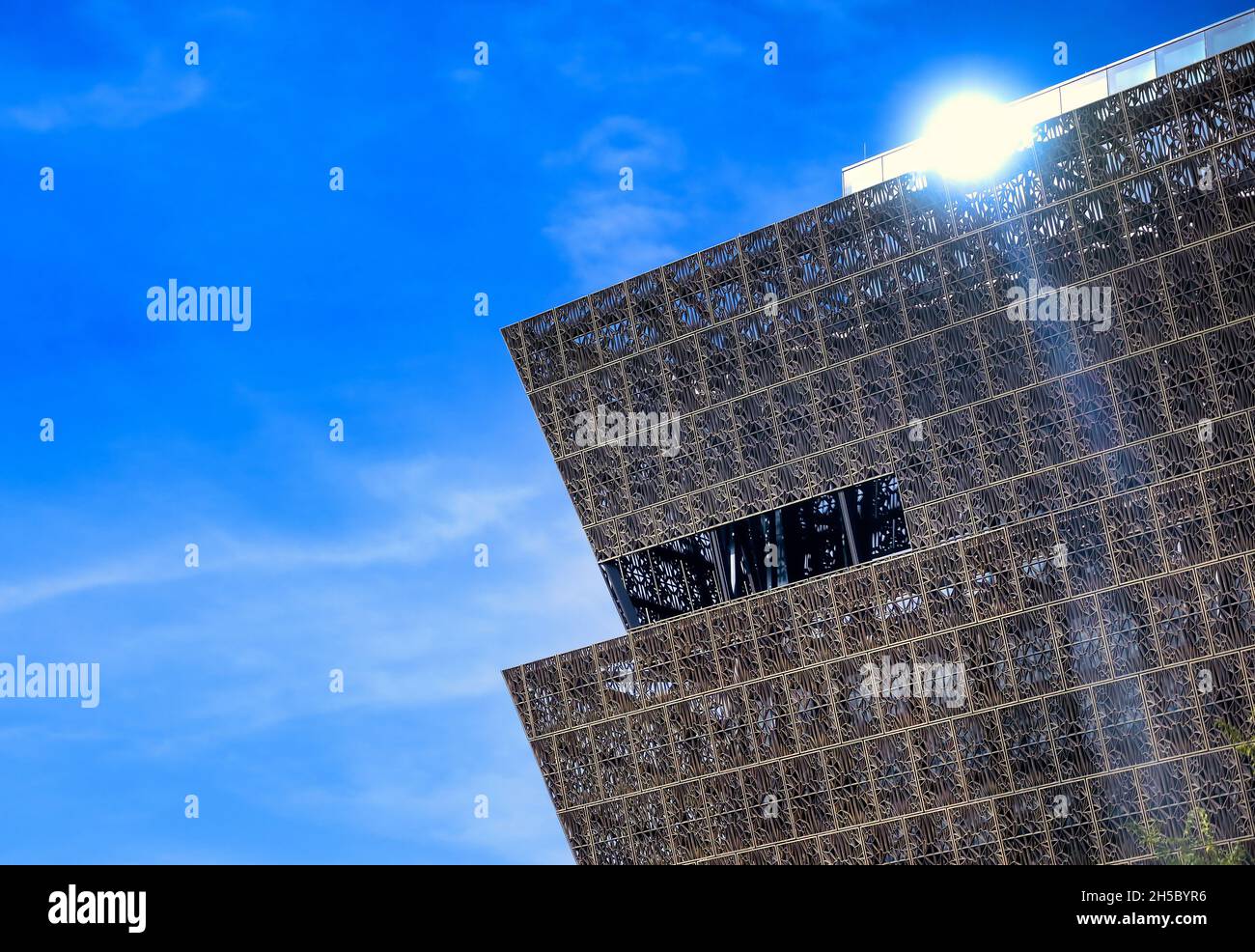 Washington, D.C. - October 14th, 2021: The Smithsonian's National Museum of African American History and Culture on the National Mall. Stock Photo
