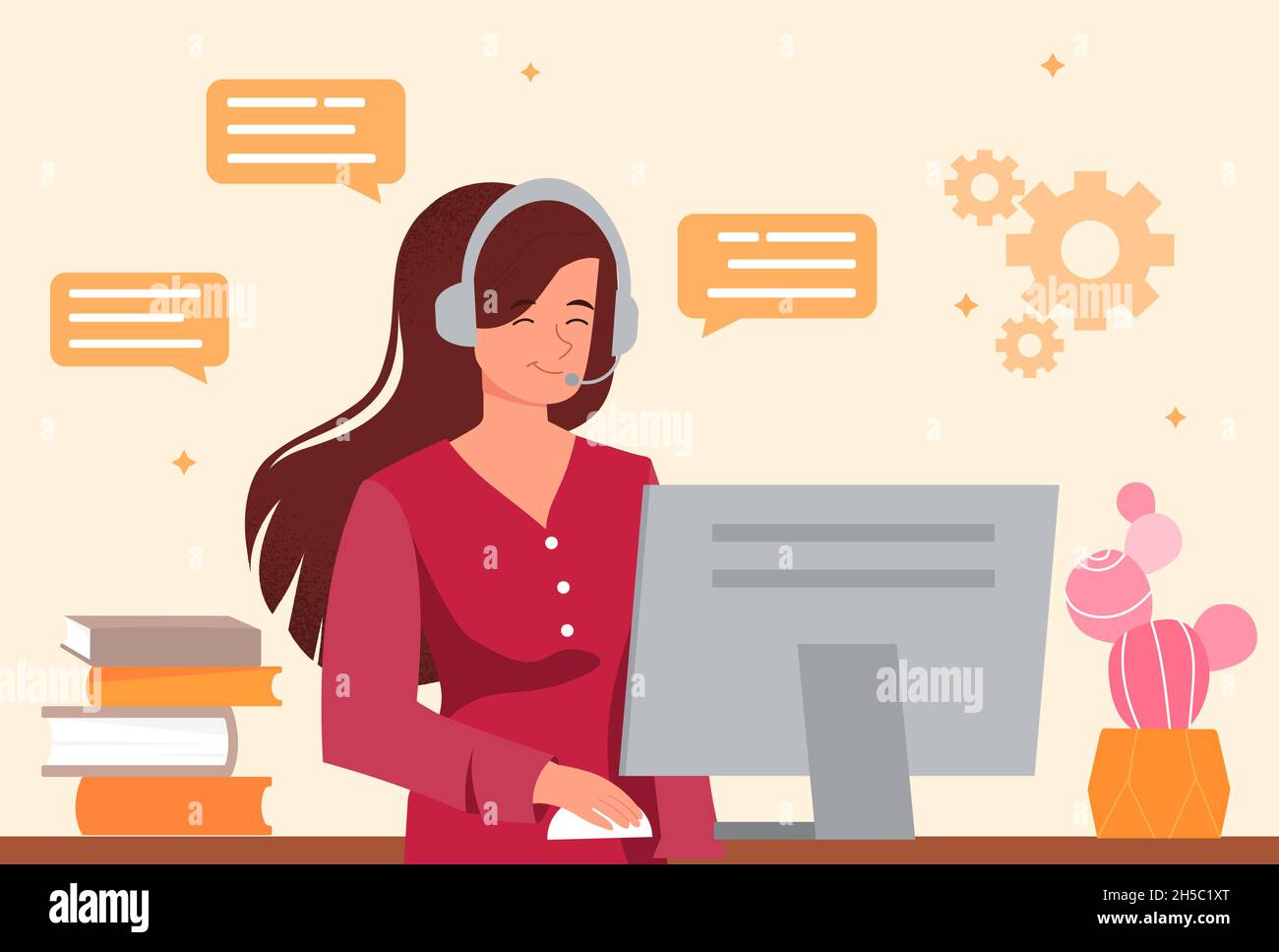 Customer Support concept Stock Vector Image & Art - Alamy