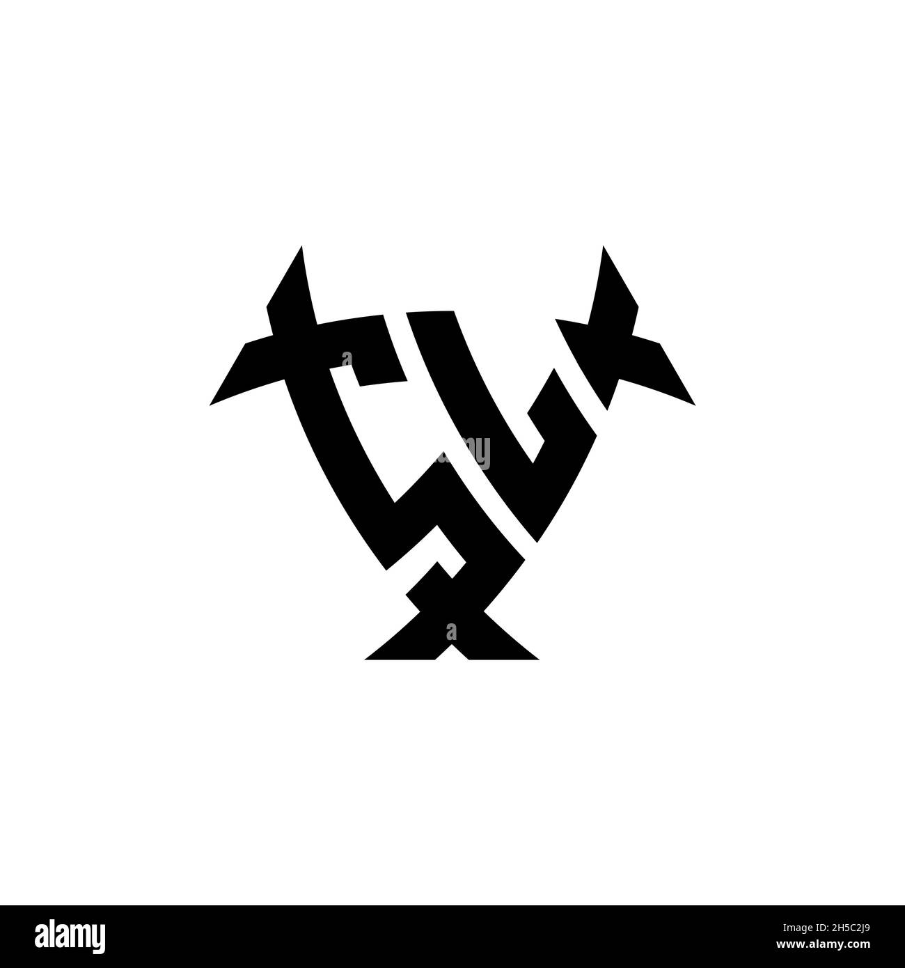 SL Monogram logo letter with triangle shield and circle shape style ...