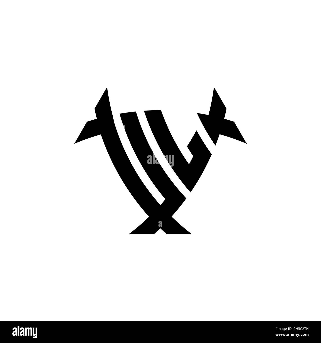 UL Monogram logo letter with triangle shield and circle shape style ...