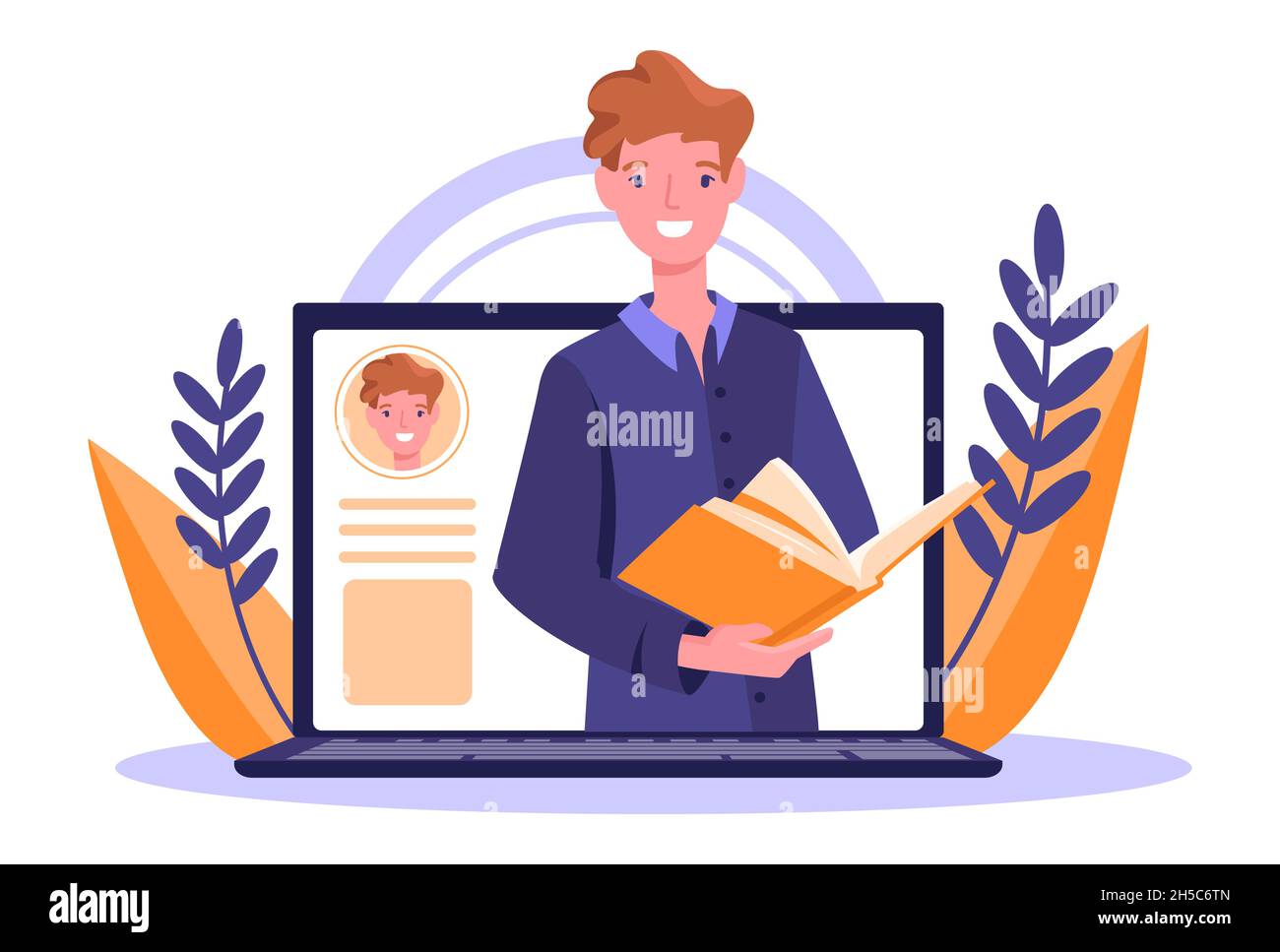 Online webinar concept Stock Vector