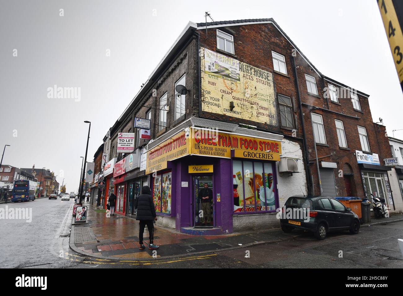 Multi national food store shop selling Polish, Kurdish, Iranian and
