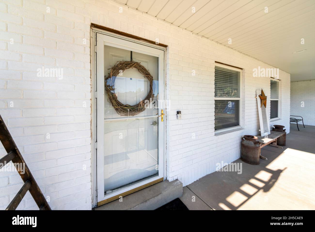 White front internal door in new house Stock Photo - Alamy