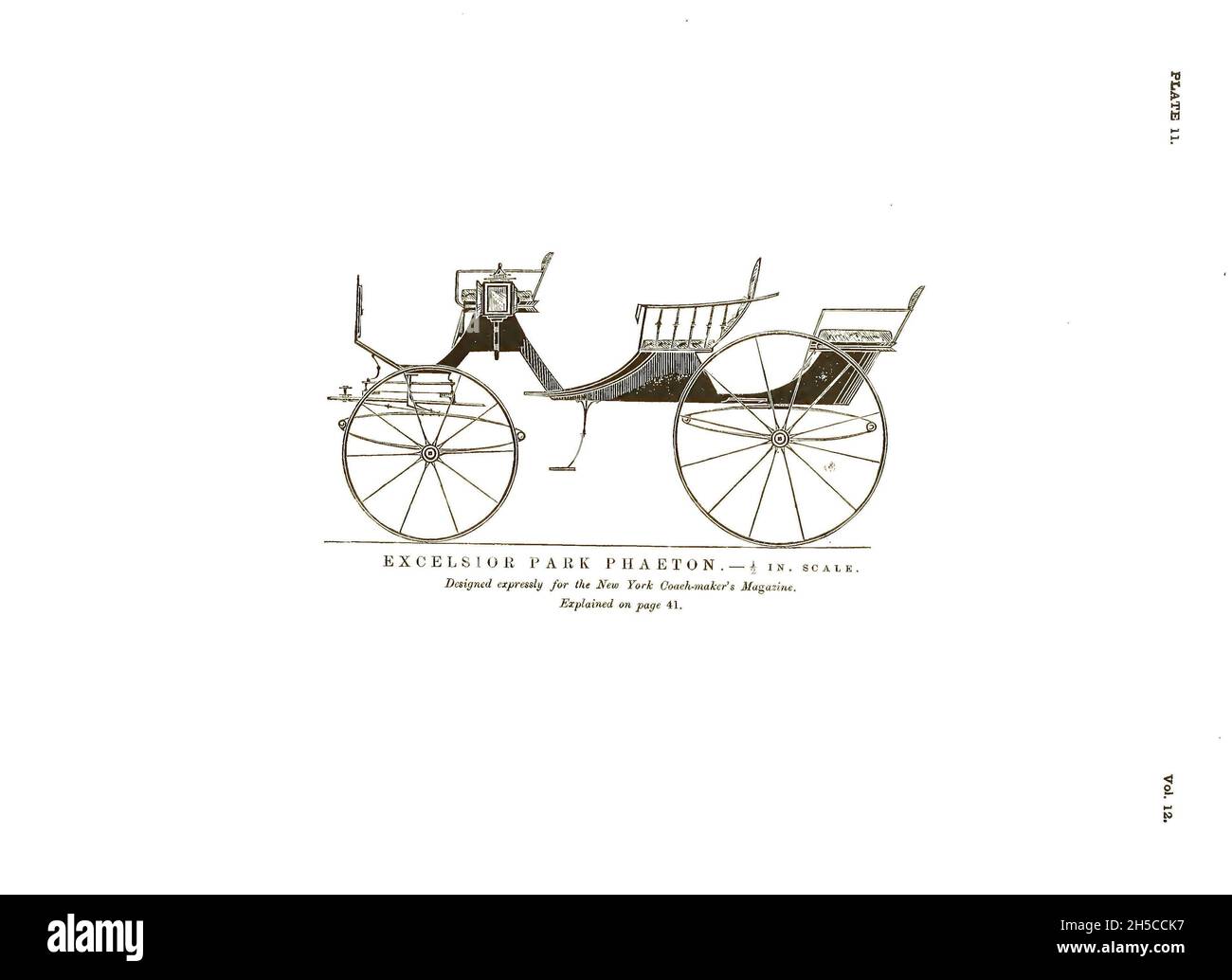 Scan of 19thcentury vintage carriages Stock Photo Alamy