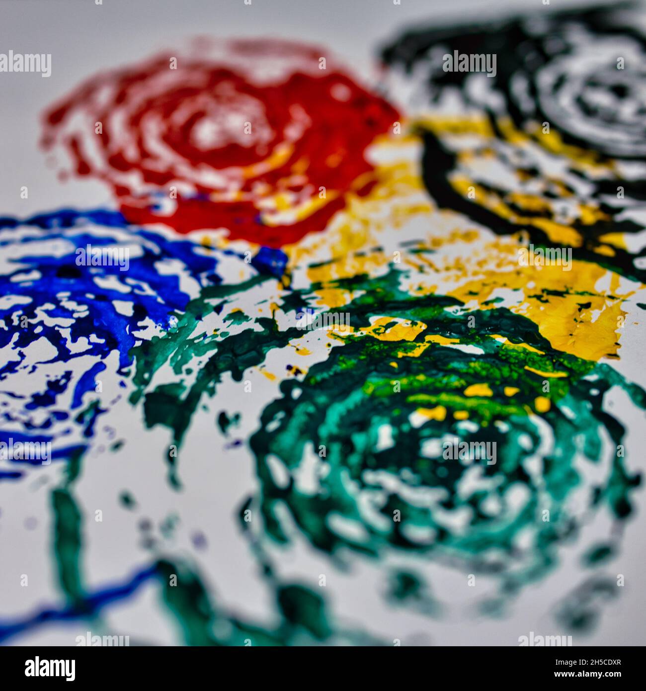 Abstract art piece made with colored chinese cabbage Stock Photo - Alamy