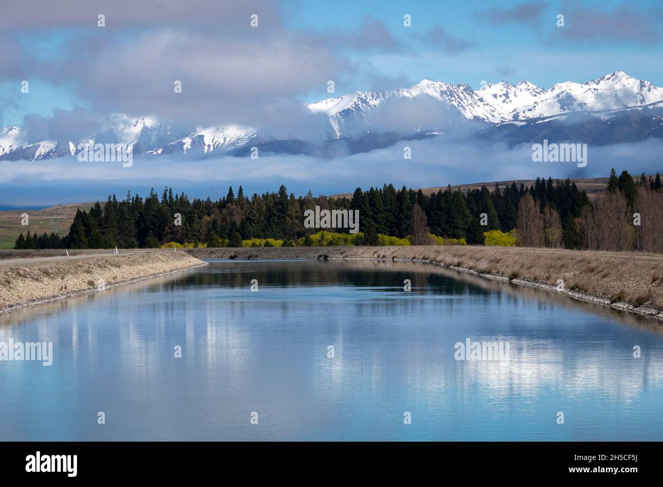 Tekapo Canal And Southern Alps MacKenzie Country Canterbury South tekapo-canal-and-southern-alps-mackenzie-country-canterbury-south