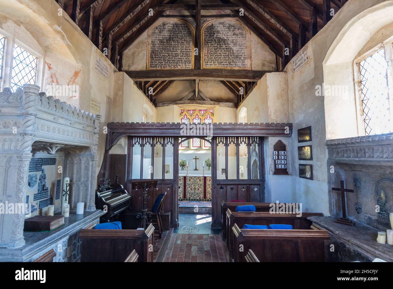 Norman Church of St Richard at Burton Park near Duncton, Petworth, West