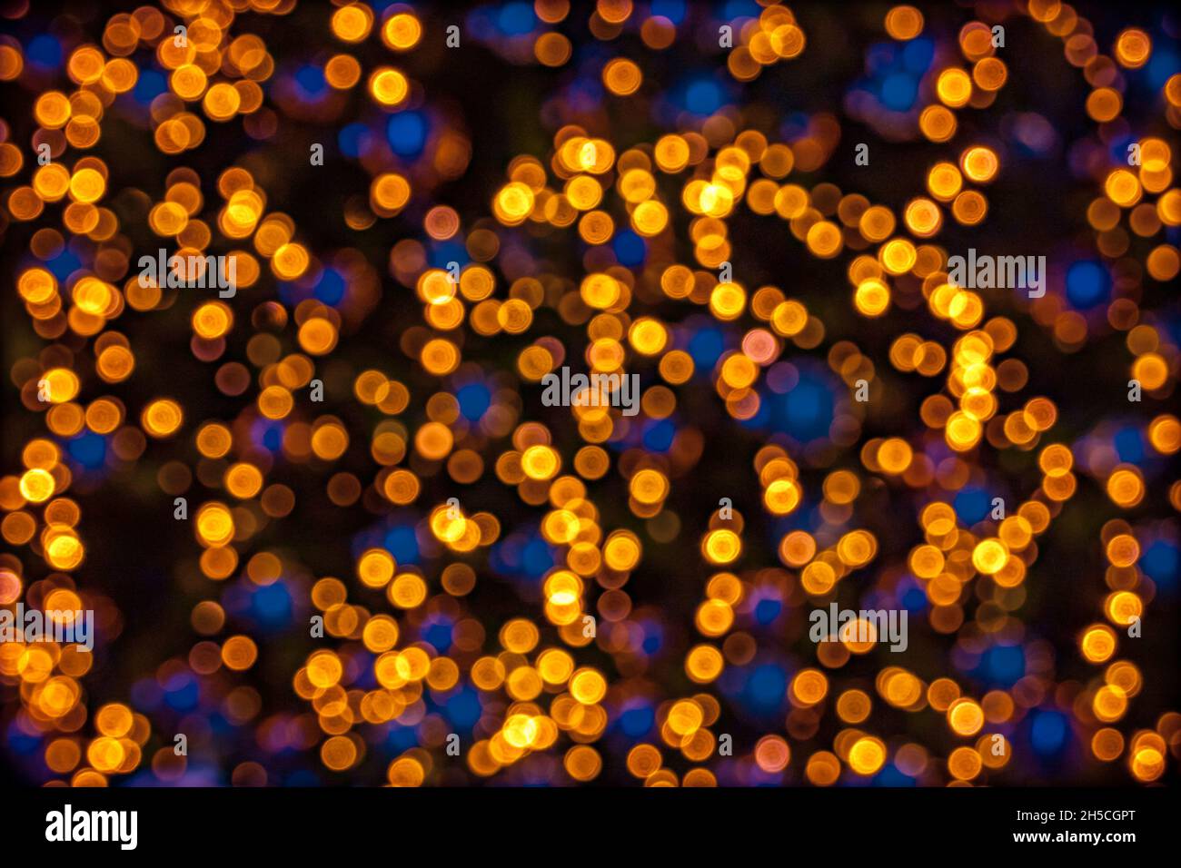 Christmas Tree lights with bokeh effect Stock Photo - Alamy